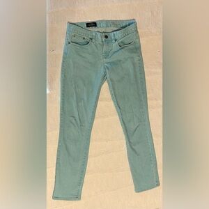 J Crew Mint Toothpick Rustic Skinny Straight Jeans size 28
